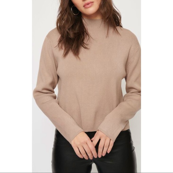 Mock Neck Knit Sweater - Picture 1 of 3